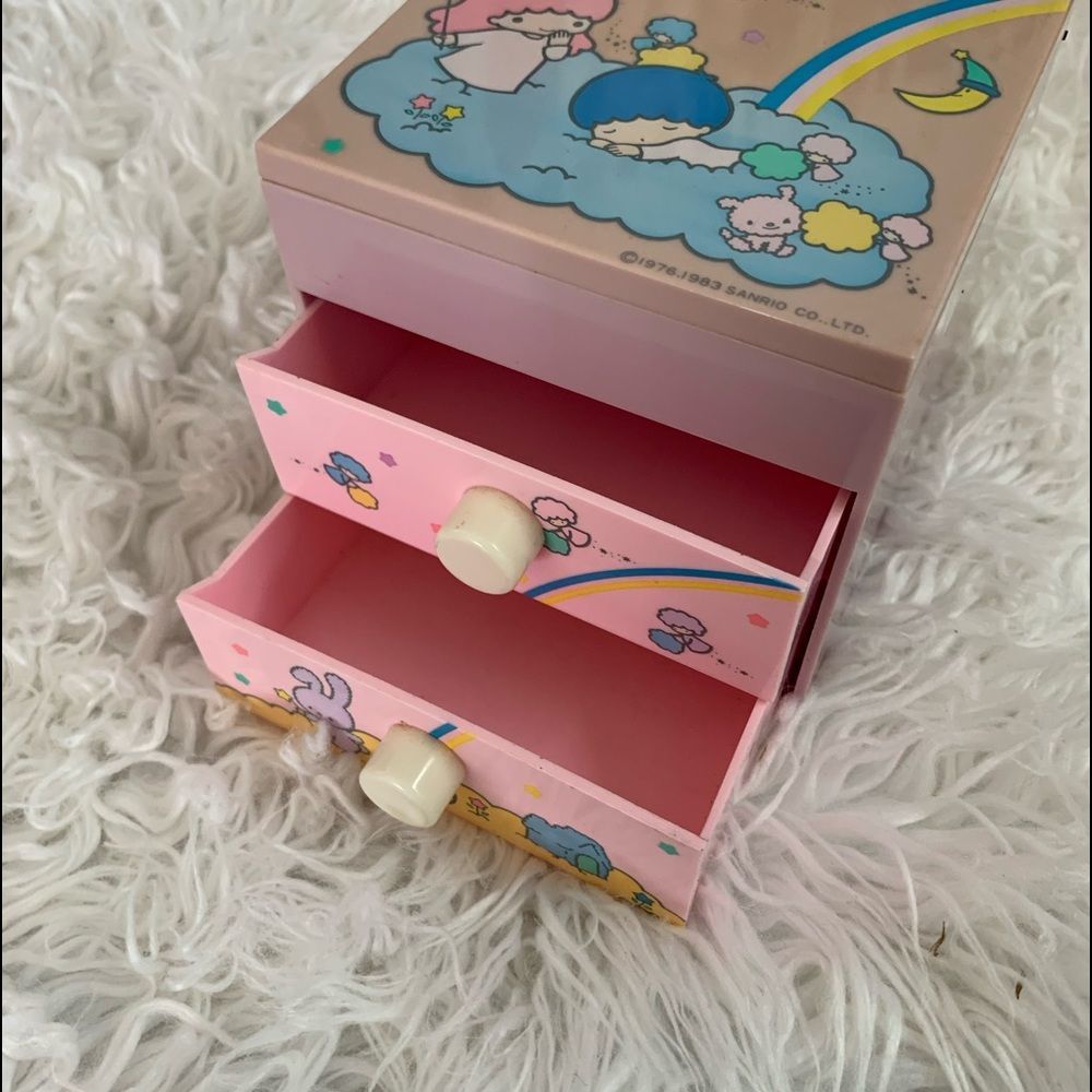 Rare vintage Little twin stars Sanrio trinket box - Picture 3 of 6